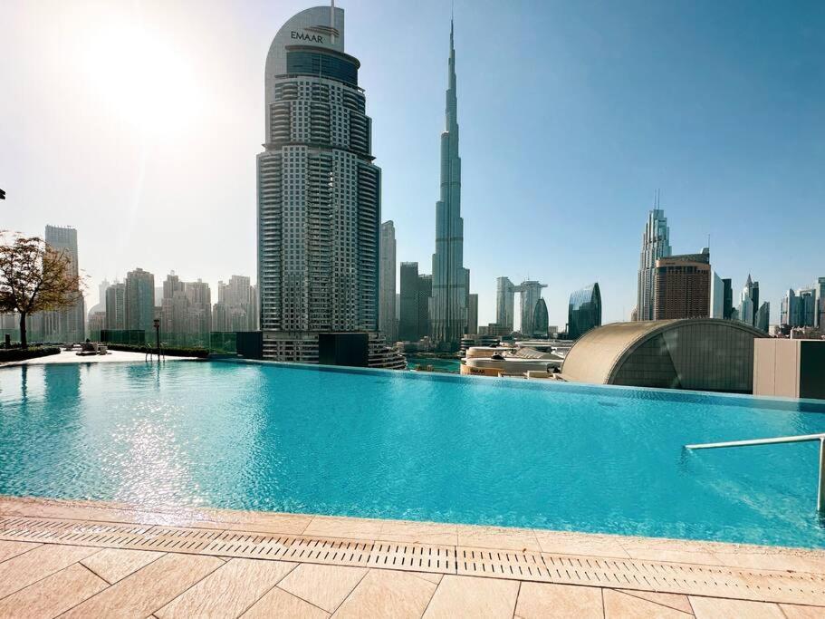 두바이 Magnificent Brand New Lux 3Br Burj & Fountain View 아파트 외부 사진