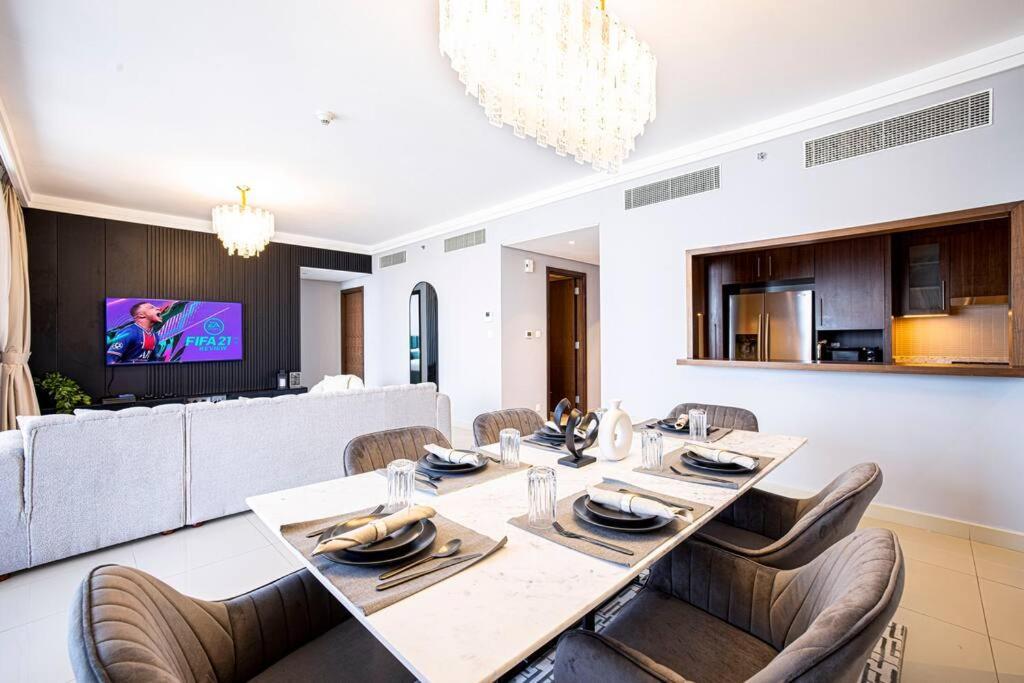 두바이 Magnificent Brand New Lux 3Br Burj & Fountain View 아파트 외부 사진